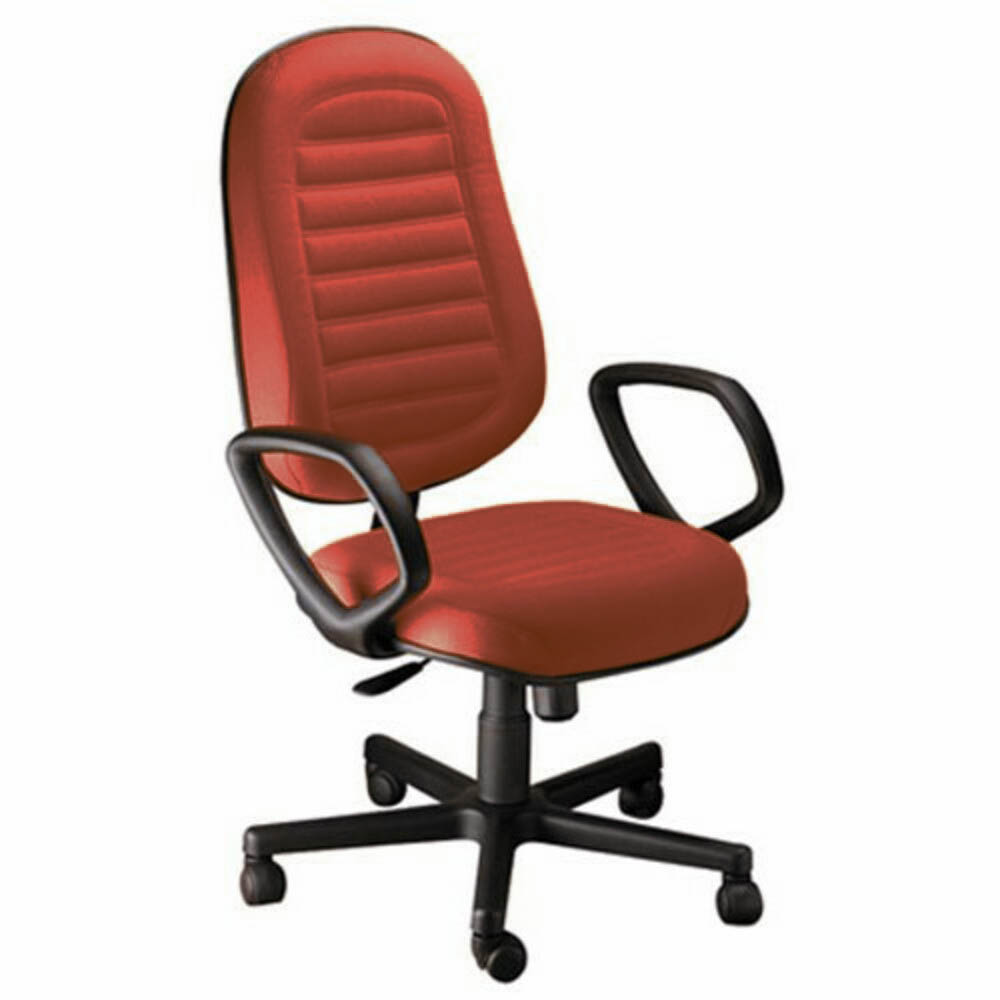 Cadeira Presidente Gomada com Braços Linha Blenda Vermelho