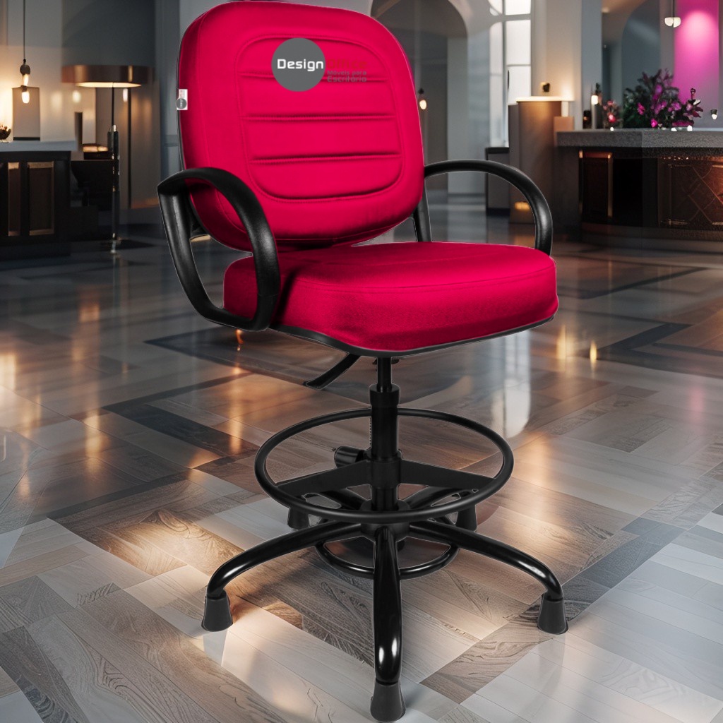 Cadeira Caixa Alta que Suporta até 250kg para Porteiros e Obesos, ideal para Portaria de Prédios e Condomínios