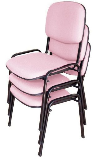 03 Cadeiras para Auditórios Linha Hotel Auditório Rosa
