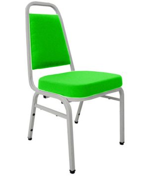 Cadeira Empilhável para Auditórios Linha Hotel Plus Verde