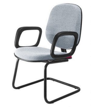 Cadeira para Igrejas Evangélicas Diretor Interlocutor para Escritório Linha Uno Cinza