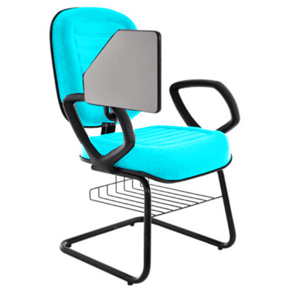 Cadeira Escolar Universitária com prancheta para Escolas e Faculdades Linha Blenda Verde - Imagem 2