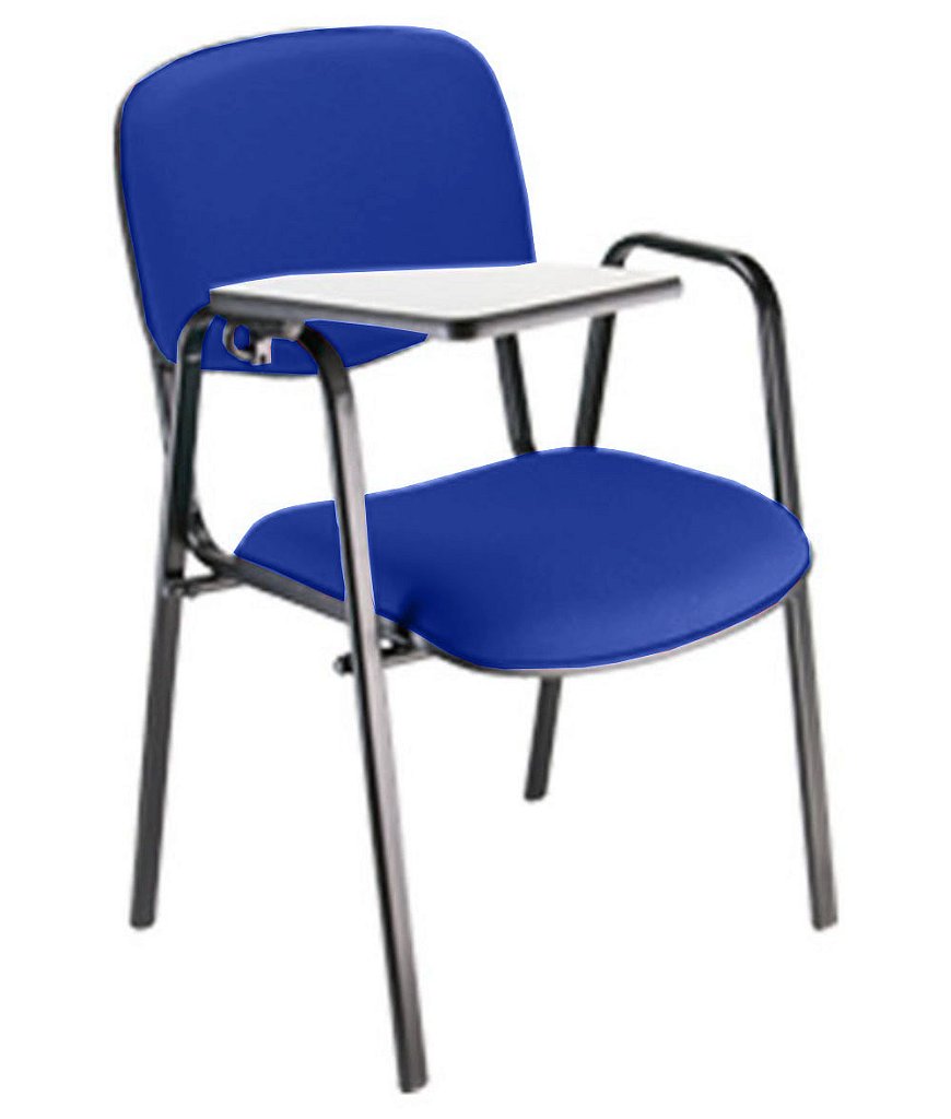 Cadeira Escolar Universitária para Auditórios Linha Hotel Azul