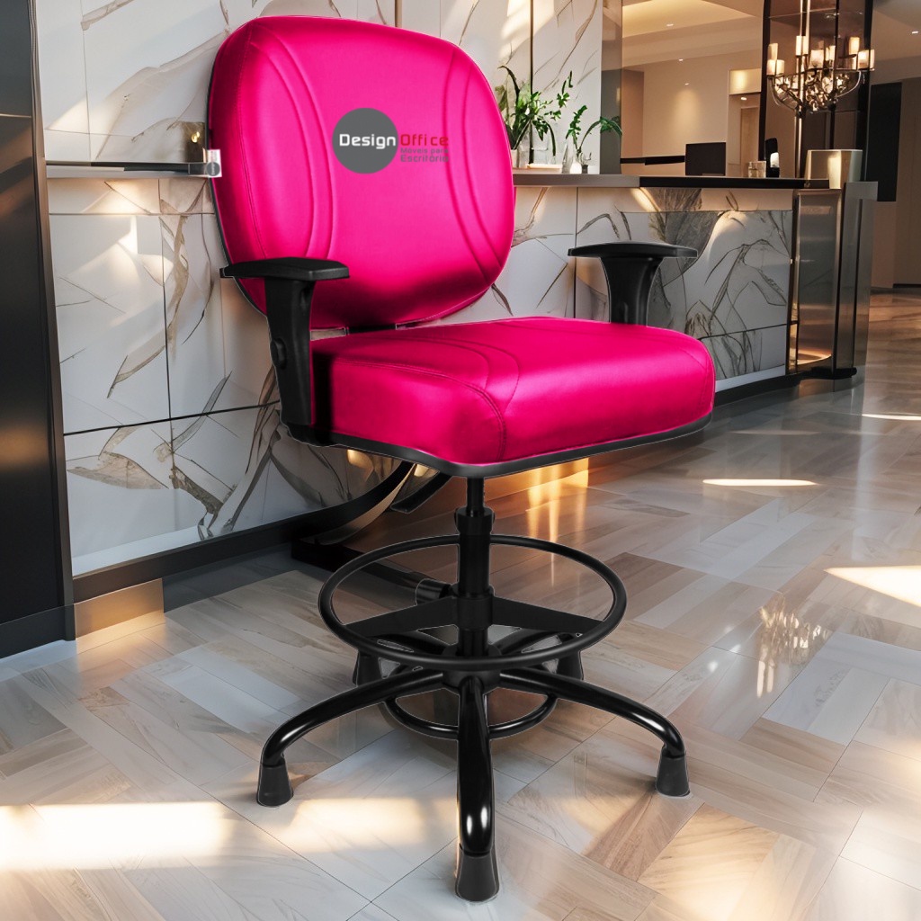 Cadeira Caixa Alta que Suporta até 250kg para Porteiros e Obesos, ideal para Portaria de Prédios e Condomínios