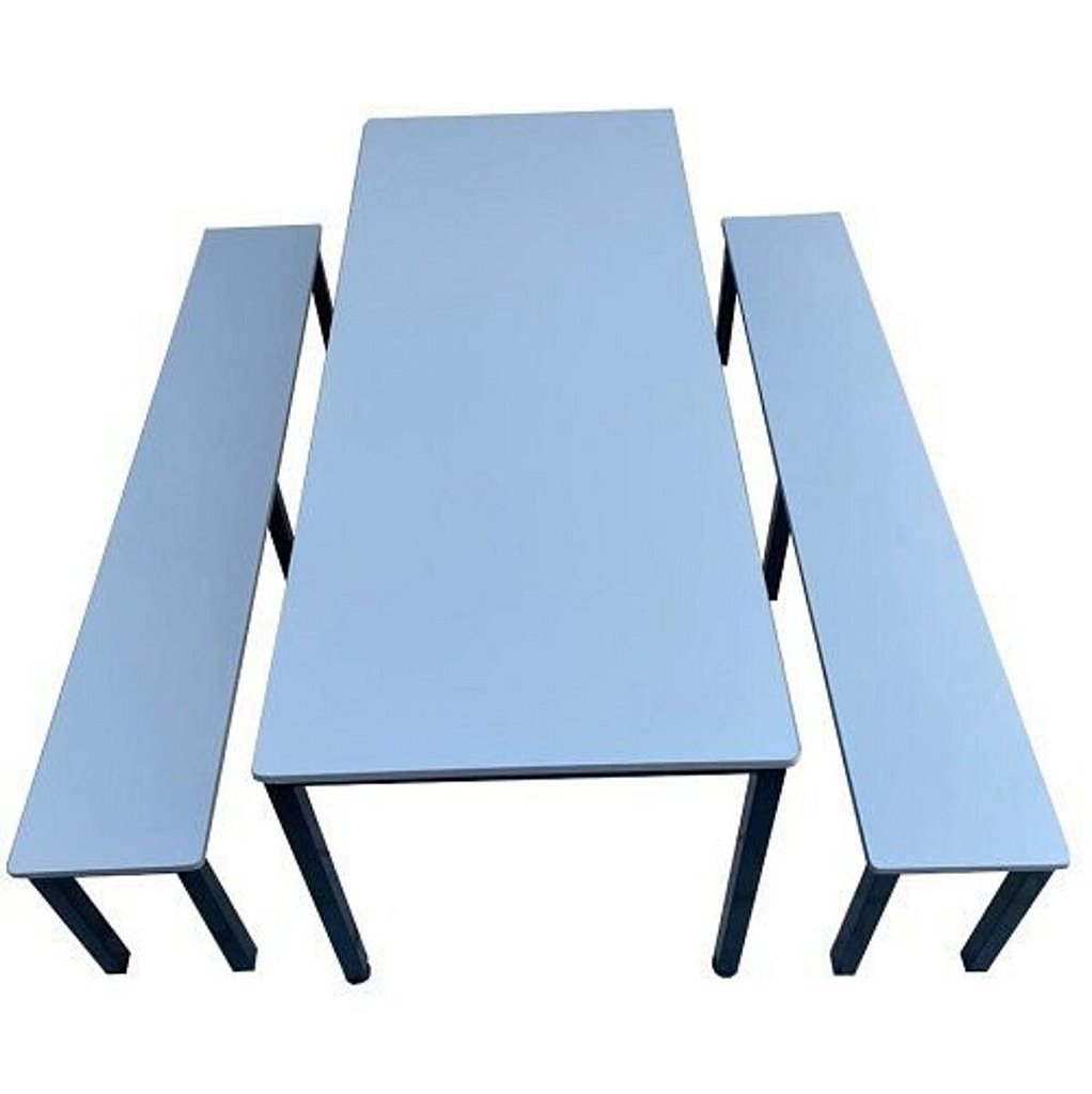 Mesa para Refeitório de 1,80 Metros para 06 Lugares Linha Rossi Cinza - Imagem 3