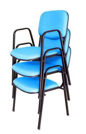 03 Cadeiras para Auditórios Linha Hotel Auditório Azul