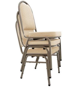03 Cadeiras para Hotel e Auditório Linha Hotel Bege