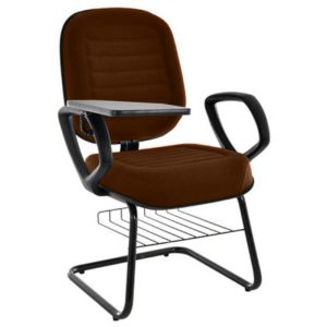 Cadeira Escolar Universitária com prancheta para Escolas e Faculdades Linha Blenda Marrom