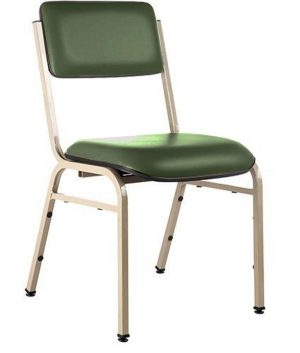Cadeira Empilhável para Auditórios Linha Hotel Smart Verde