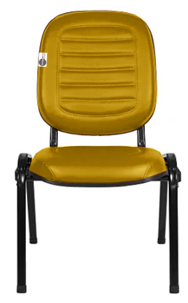 Cadeira Empilhável para Igrejas Evangélicas Linha Holy Amarelo - Imagem 2