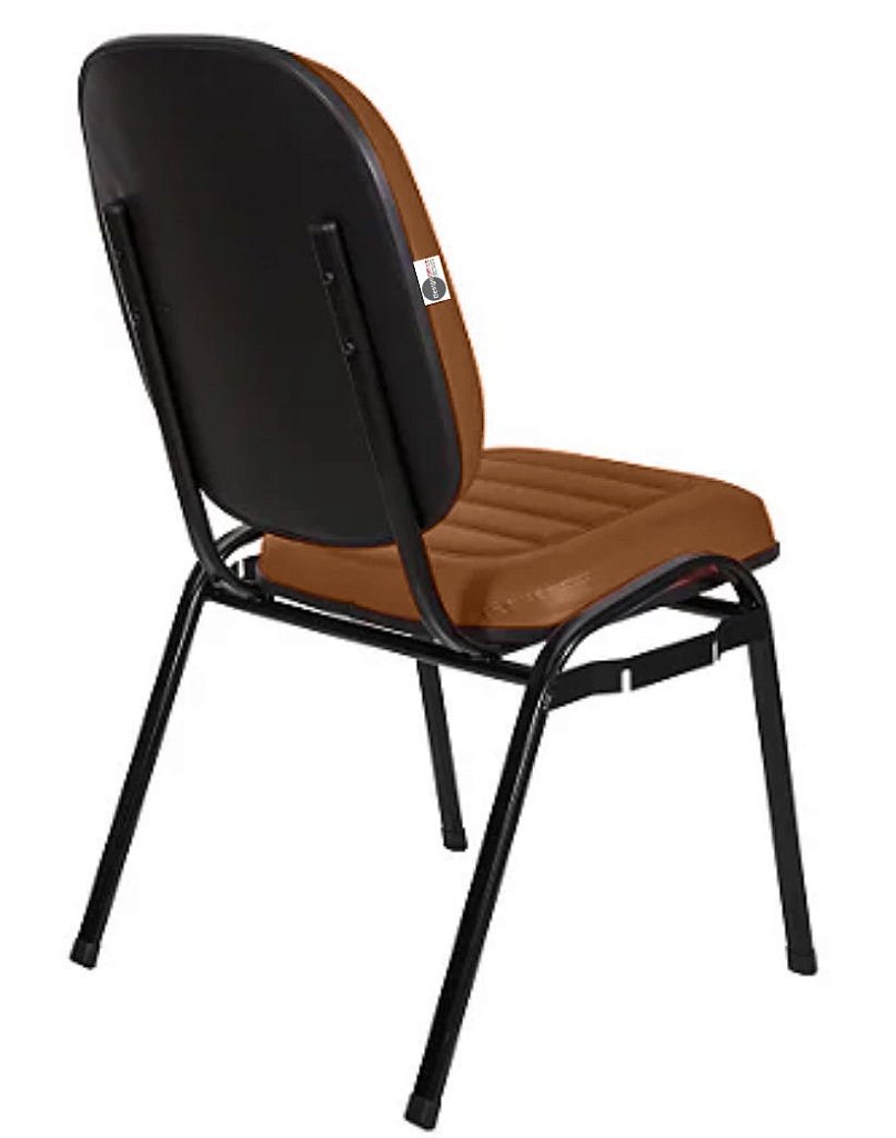 Cadeira Empilhável para Igrejas Evangélicas Linha Holy Marrom - Imagem 3