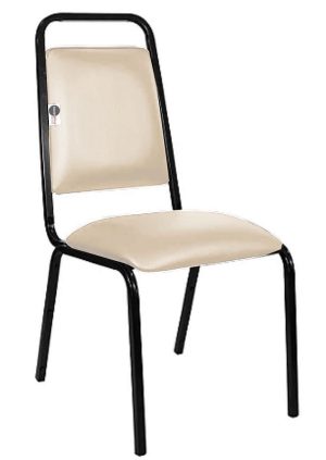 Cadeira Empilhável para Hotelaria Linha Hotel Fremont Bege