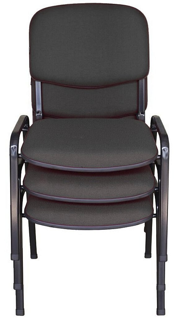 03 Cadeiras para Auditórios Linha Hotel Auditório Preto - Imagem 2