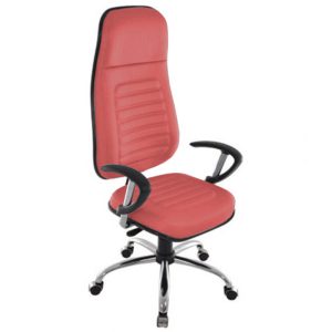 Cadeira Presidente com Espaldar Alto Linha Blenda Vermelho