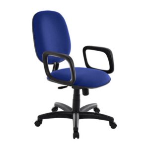 Cadeira Diretor para Escritório com Braços Linha Uno Azul