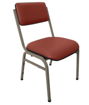 Cadeira Empilhável para Auditórios Linha Hotel Smart Vermelho