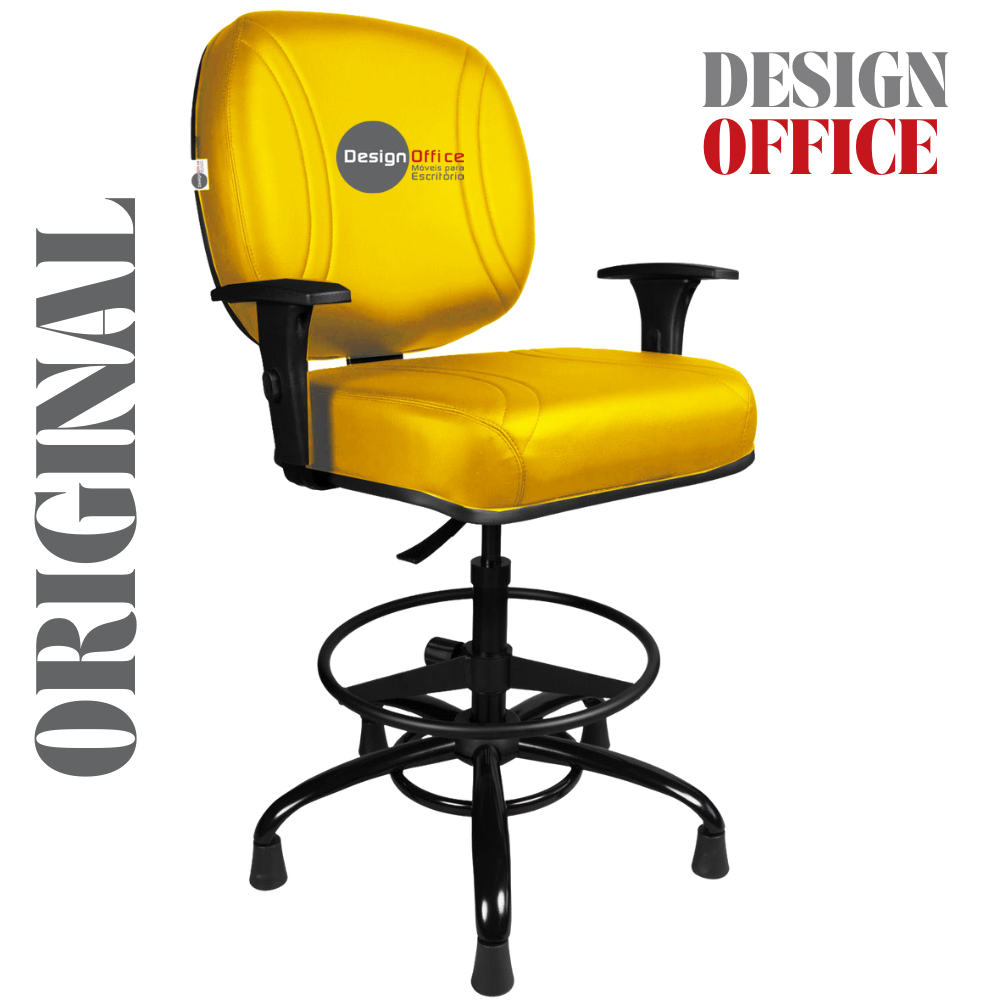 Cadeira Caixa Alta que Suporta até 250kg para Porteiros e Obesos, ideal para Portaria de Prédios e Condomínios - Imagem 3