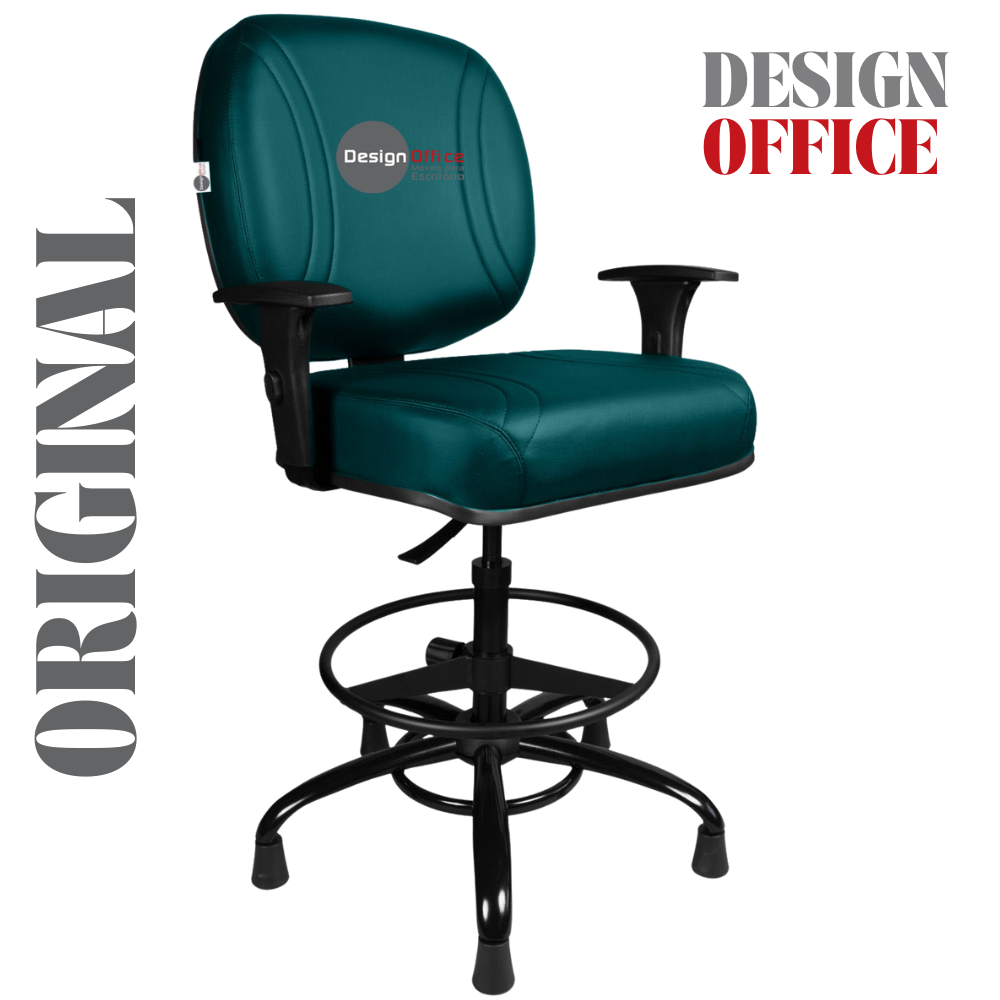 Cadeira Caixa Alta que Suporta até 250kg para Porteiros e Obesos, ideal para Portaria de Prédios e Condomínios - Imagem 3