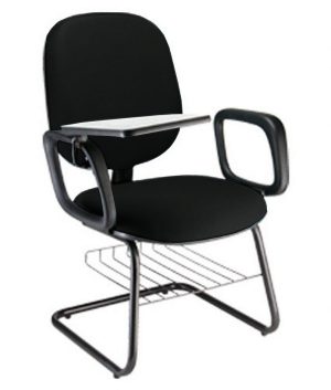 Cadeira Escolar Universitária com prancheta para Escolas Linha Uno Preto