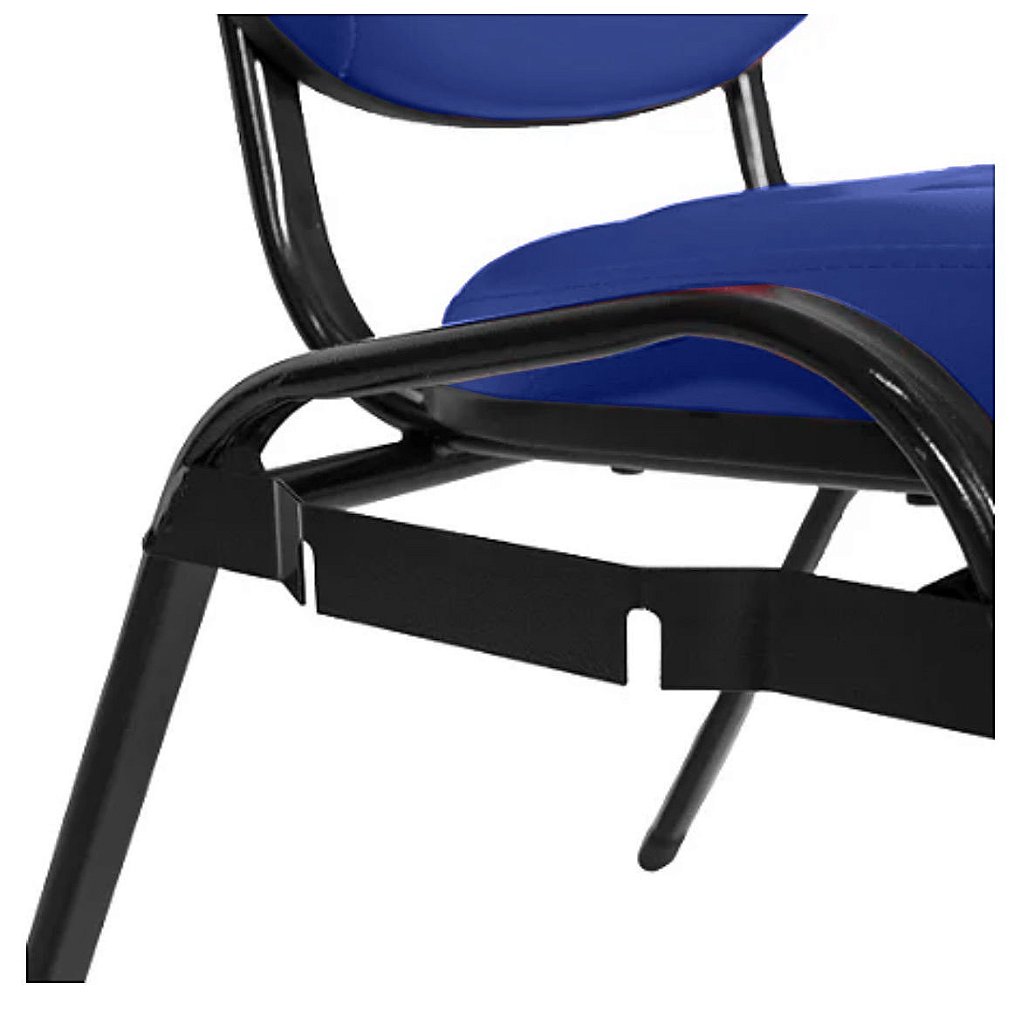 Cadeira Empilhável para Igrejas Evangélicas Linha Holy Azul - Imagem 4