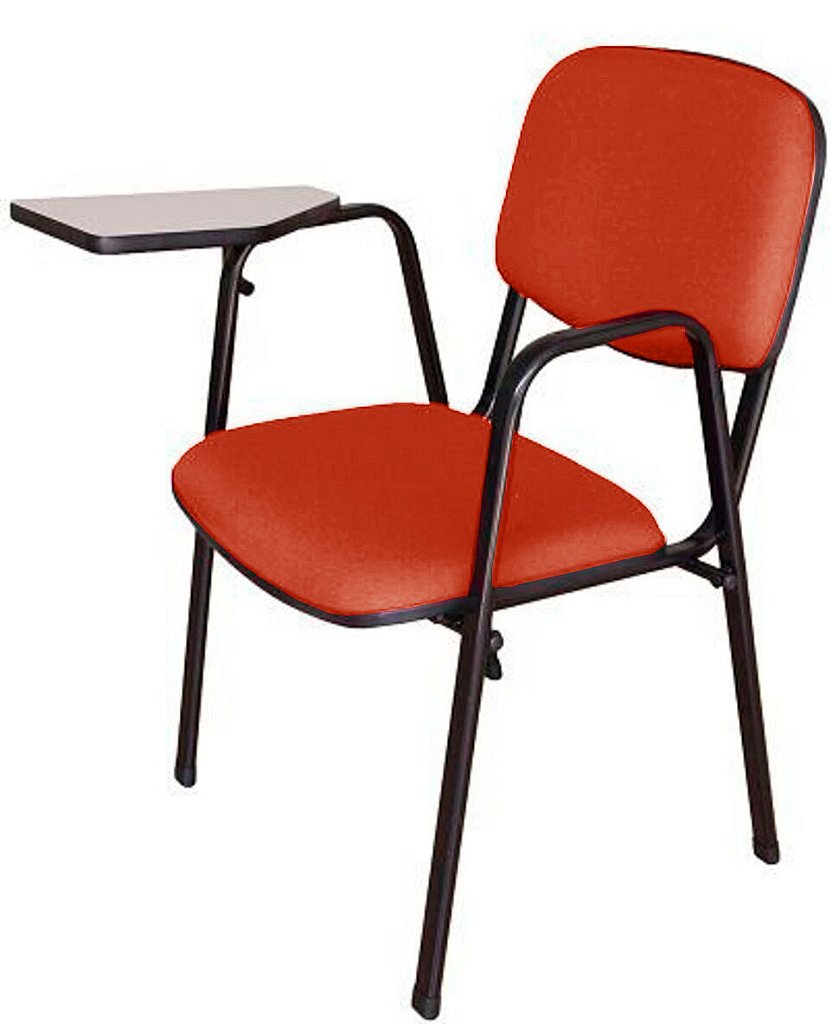 Cadeira Escolar Universitária para Auditórios Linha Hotel Vermelho