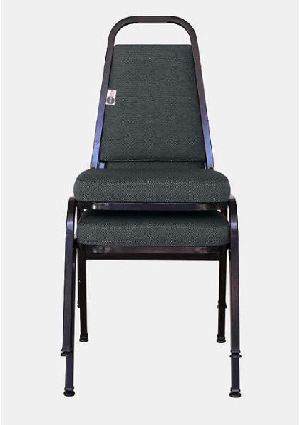 02 Cadeiras Empilhável para Hotelaria Linha Hotel Jersey Cinza - Imagem 2