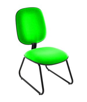 Cadeira para Igrejas Evangélicas Diretor Trapézio para Escritório Linha Uno Verde