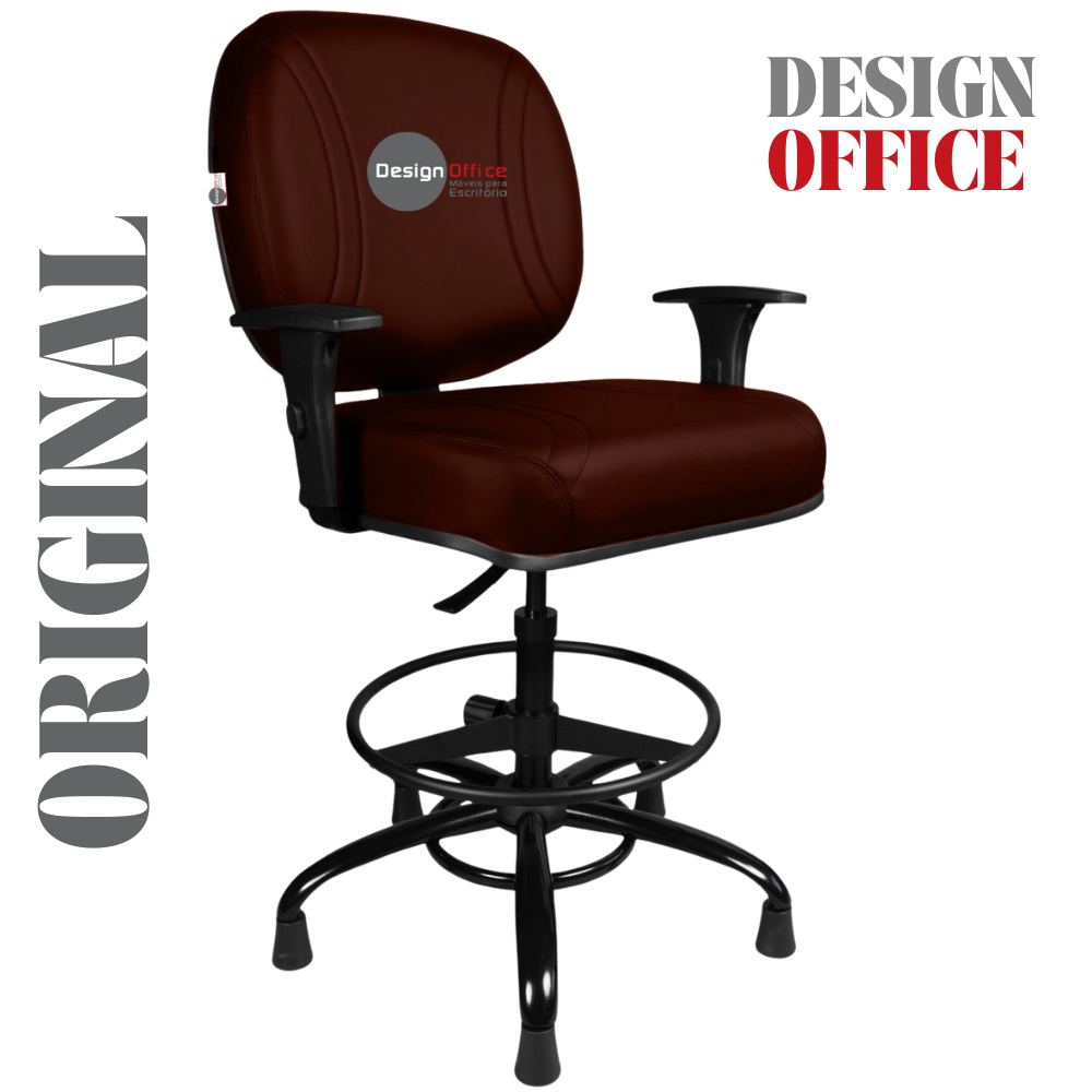 Cadeira Caixa Alta que Suporta até 250kg para Porteiros e Obesos, ideal para Portaria de Prédios e Condomínios - Imagem 3