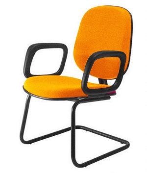 Cadeira para Igrejas Evangélicas Diretor Interlocutor para Escritório Linha Uno Laranja