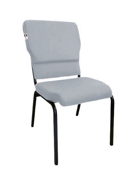 Cadeira Empilhável para Igrejas Evangélicas Linha Church Cinza