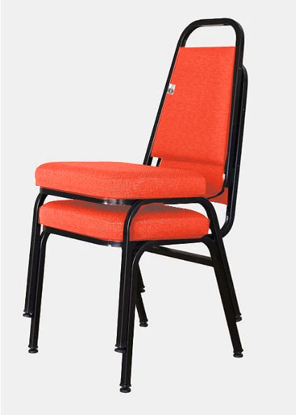 02 Cadeiras Empilhável para Hotelaria Linha Hotel Jersey Vermelho