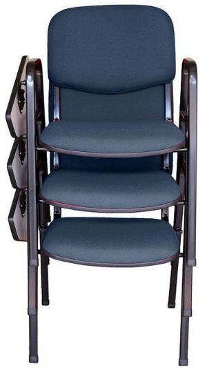 03 Cadeiras Escolar Universitária Linha Hotel Auditório Azul