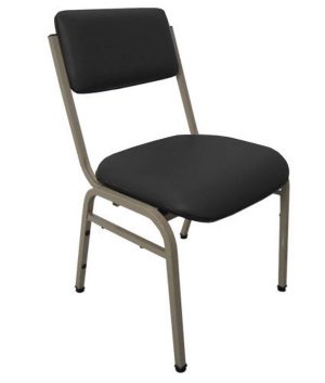 Cadeira Empilhável para Auditórios Linha Hotel Smart Preto
