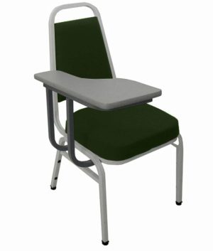 Cadeira Universitária Empilhável Linha Hotel Plus Verde