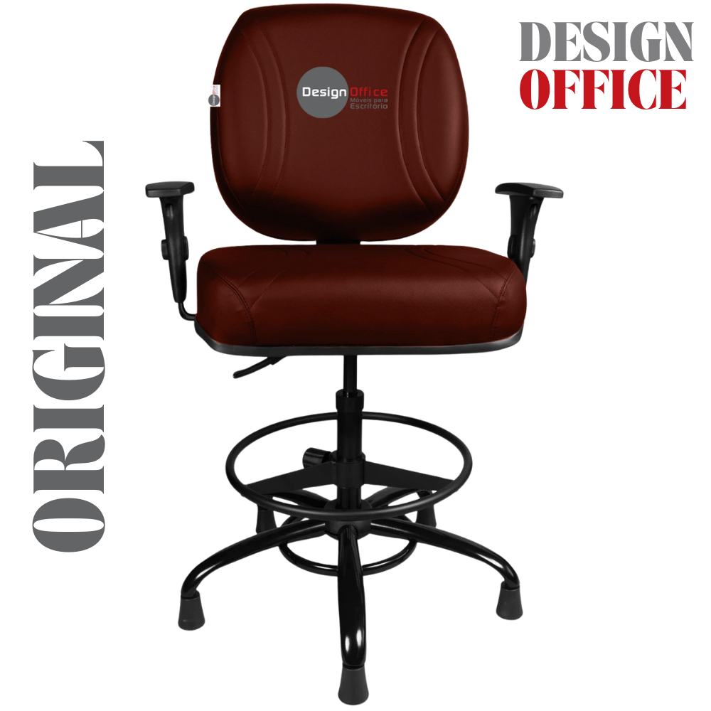 Cadeira Caixa Alta que Suporta até 250kg para Porteiros e Obesos, ideal para Portaria de Prédios e Condomínios - Imagem 4