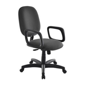 Cadeira Diretor para Escritório com Braços Linha Uno Preto