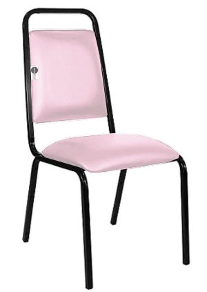 Cadeira Empilhável para Hotelaria Linha Hotel Fremont Rosa