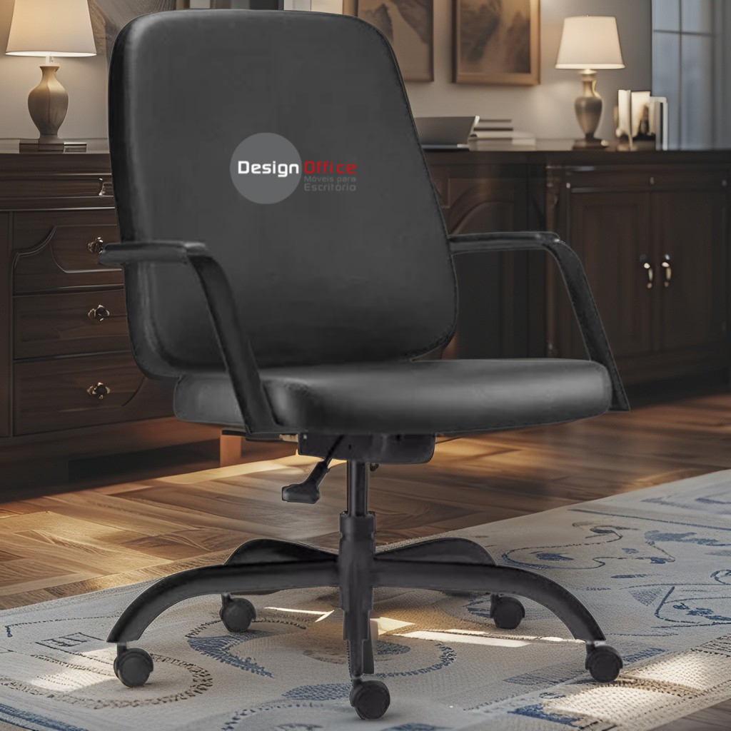 Cadeira que Suporta até 250kg Giratória para Obesos e Porteiros, ideal para Escritório e Portaria de Prédios e Condomínios