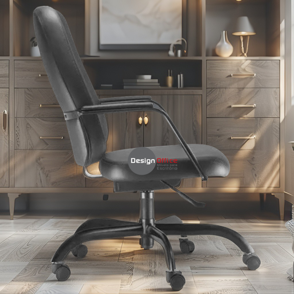 Cadeira que Suporta até 250kg Giratória para Obesos e Porteiros, ideal para Escritório e Portaria de Prédios e Condomínios - Imagem 3