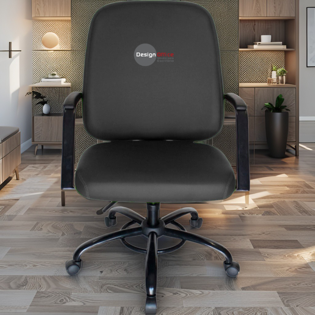 Cadeira que Suporta até 250kg Giratória para Obesos e Porteiros, ideal para Escritório e Portaria de Prédios e Condomínios - Imagem 2