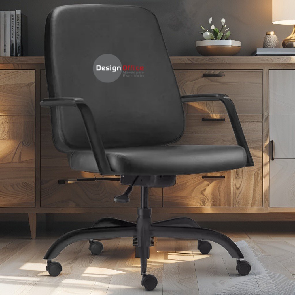 Cadeira que Suporta até 250kg Giratória para Obesos e Porteiros, ideal para Escritório e Portaria de Prédios e Condomínios - Imagem 2