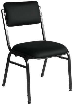 Cadeira Empilhável para Auditórios Linha Hotel Smart Preto