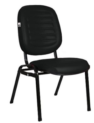 Cadeira Empilhável para Igrejas Evangélicas Linha Holy Preto