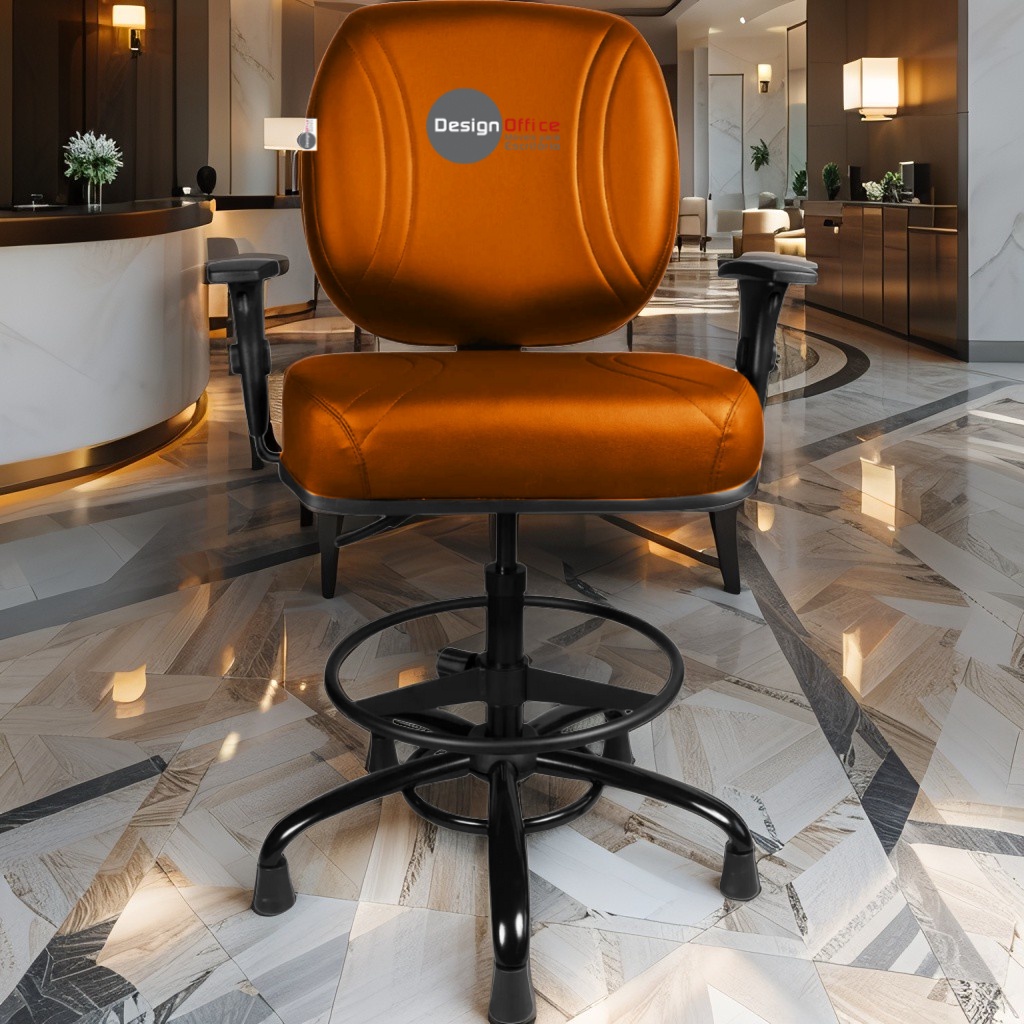 Cadeira Caixa Alta que Suporta até 250kg para Porteiros e Obesos, ideal para Portaria de Prédios e Condomínios - Imagem 2