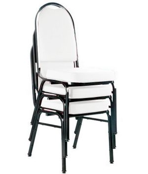 03 Cadeiras para Hotel e Auditório Linha Hotel Branco