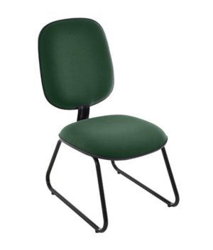 Cadeira para Igrejas Evangélicas Diretor Trapézio para Escritório Linha Uno Verde
