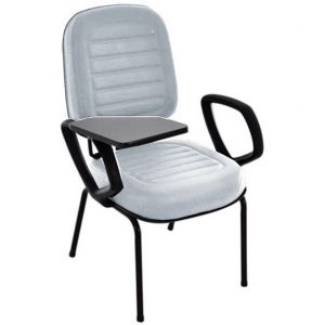 Cadeira Escolar Universitária para Escolas e Faculdades Gomada Linha Blenda Cinza
