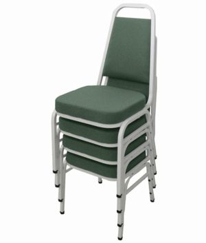 Kit com 4 Cadeiras Empilháveis Linha Hotel Plus Verde