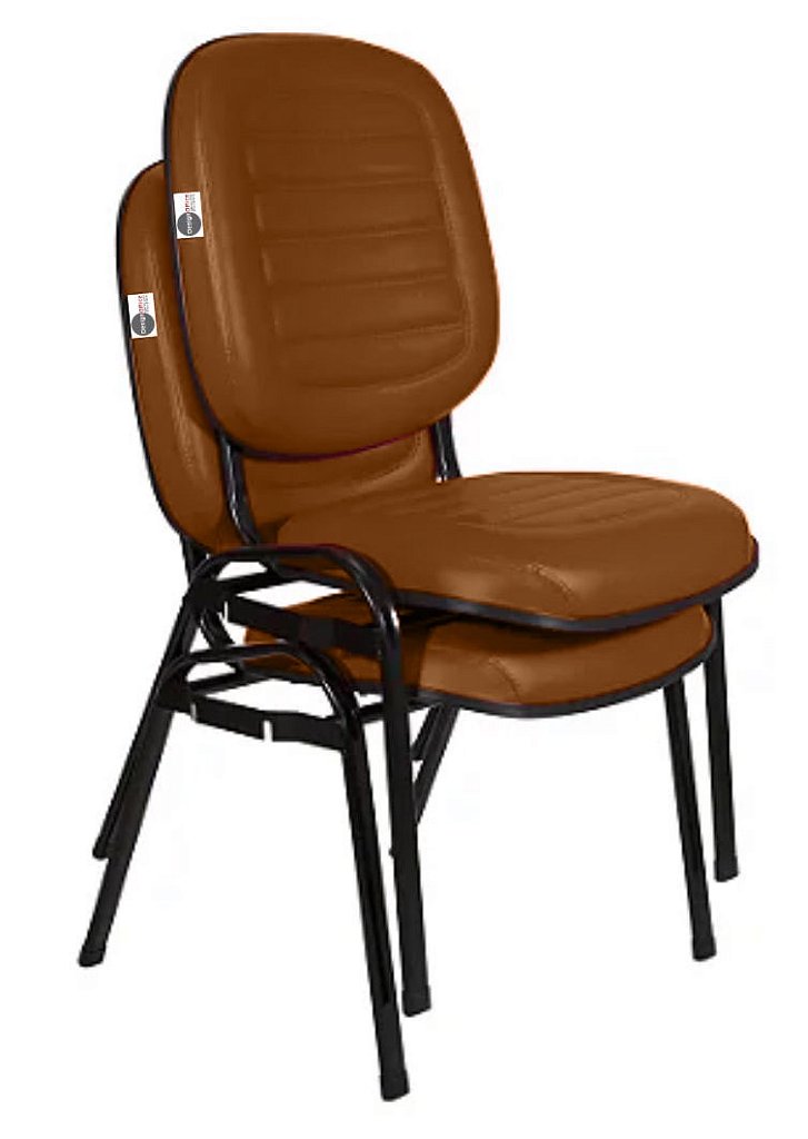 Cadeira Empilhável para Igrejas Evangélicas Linha Holy Marrom - Imagem 5