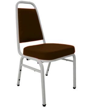 Cadeira Empilhável para Auditórios Linha Hotel Plus Marrom